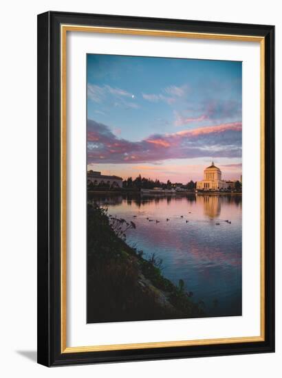 Lakeside Morning Reflections, Lake Merritt, Oakland California-Vincent James-Framed Photographic Print