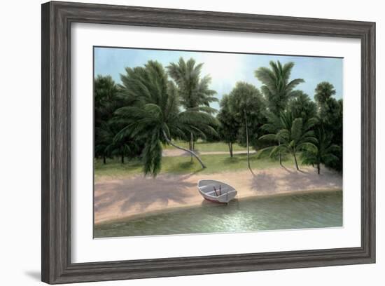 Lakeside Palms-Diane Romanello-Framed Art Print