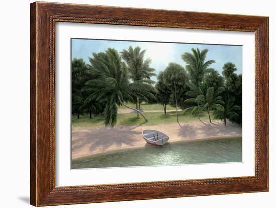 Lakeside Palms-Diane Romanello-Framed Art Print