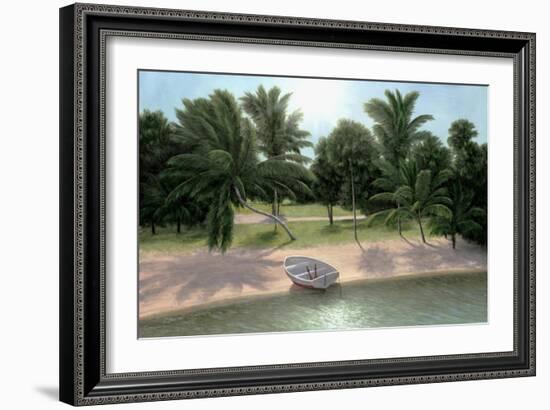 Lakeside Palms-Diane Romanello-Framed Art Print