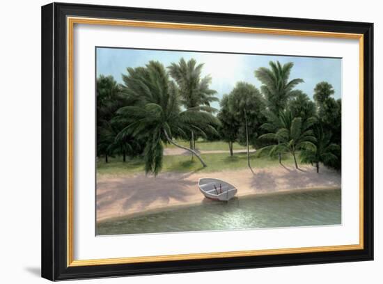 Lakeside Palms-Diane Romanello-Framed Art Print