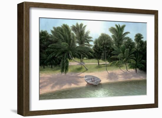 Lakeside Palms-Diane Romanello-Framed Art Print