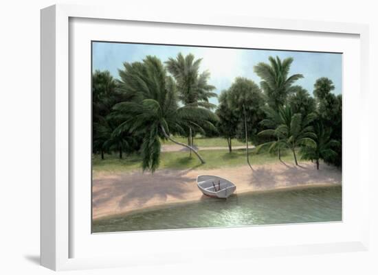 Lakeside Palms-Diane Romanello-Framed Art Print