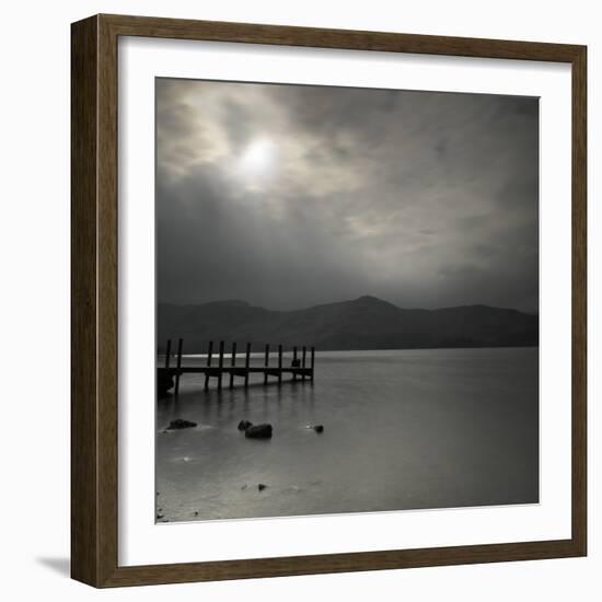 Lakeside Pier 002-Tom Quartermaine-Framed Giclee Print