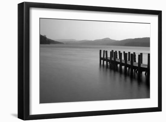 Lakeside Pier 006-Tom Quartermaine-Framed Giclee Print