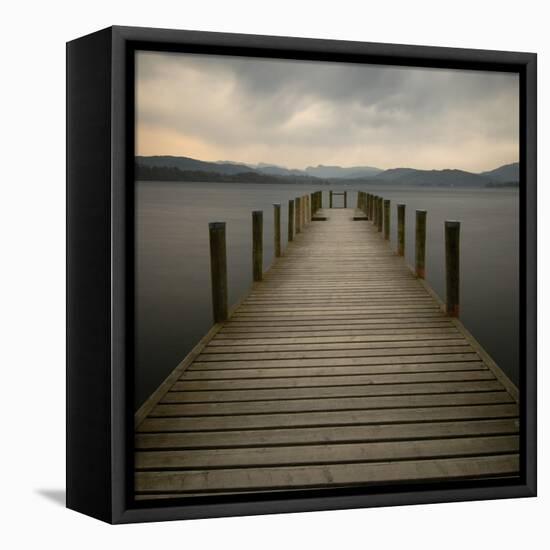 Lakeside Pier-Tom Quartermaine-Framed Premier Image Canvas