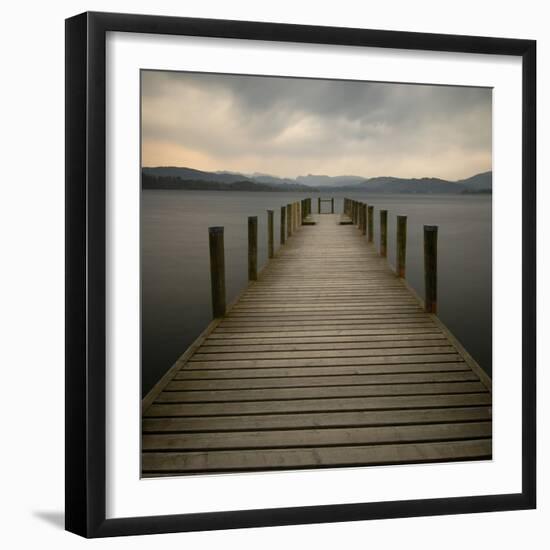 Lakeside Pier-Tom Quartermaine-Framed Giclee Print