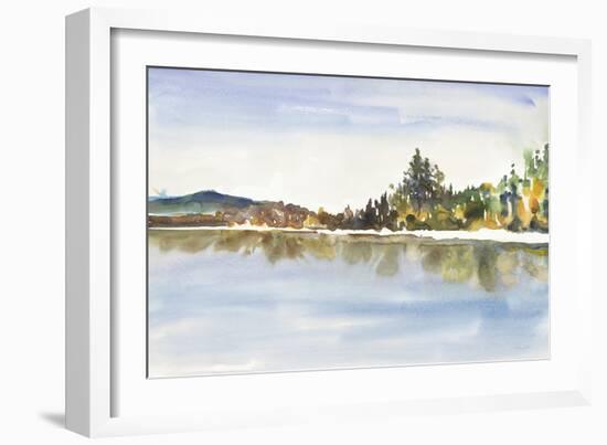 Lakeside Reflections-Lora Gold-Framed Art Print