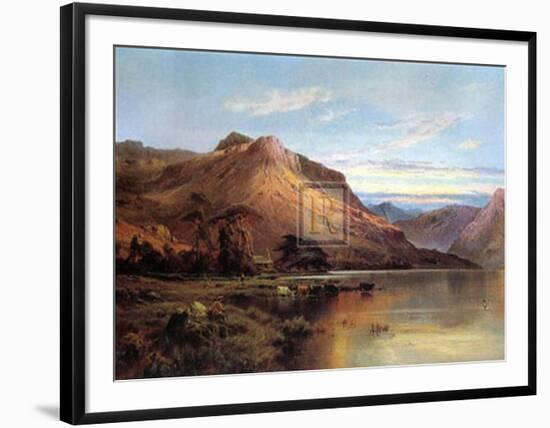 Lakeside Rendezvous the Kirk at Arrochar-Alfred Fontville de Breanski-Framed Art Print