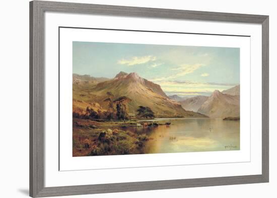 Lakeside Rendezvous (The Kirk At Arrochar)-Alfred de Breanski-Framed Premium Giclee Print