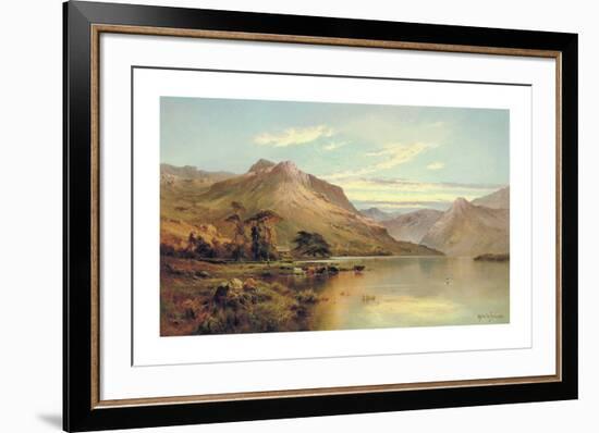 Lakeside Rendezvous (The Kirk At Arrochar)-Alfred de Breanski-Framed Premium Giclee Print