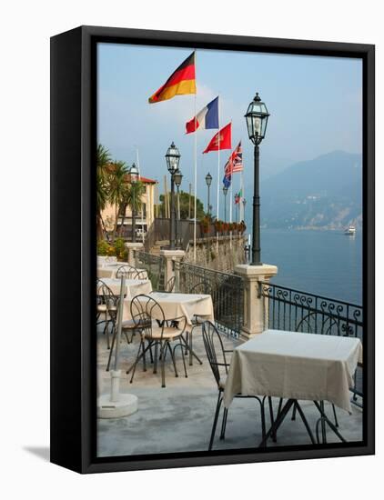 Lakeside Restaurant, Lake Como, Italy-Lisa S. Engelbrecht-Framed Premier Image Canvas