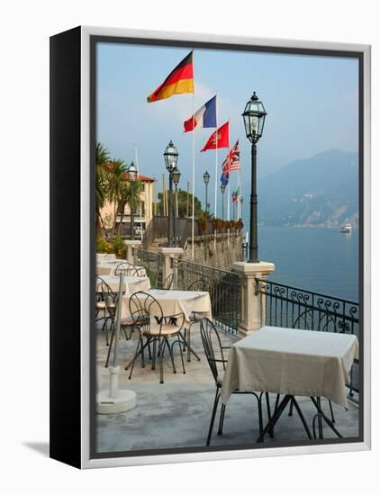 Lakeside Restaurant, Lake Como, Italy-Lisa S. Engelbrecht-Framed Premier Image Canvas