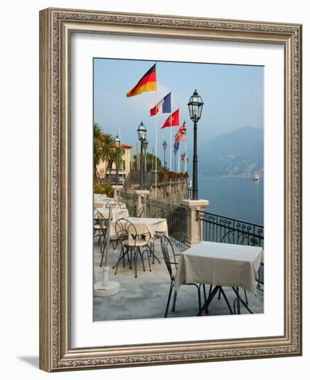 Lakeside Restaurant, Lake Como, Italy-Lisa S. Engelbrecht-Framed Photographic Print