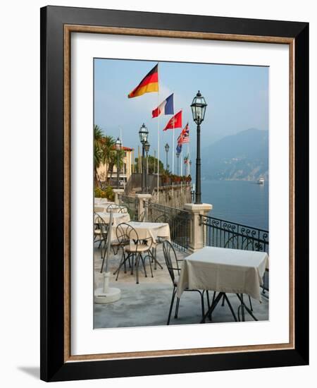 Lakeside Restaurant, Lake Como, Italy-Lisa S. Engelbrecht-Framed Photographic Print