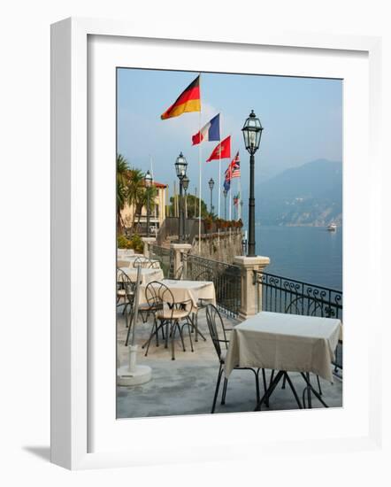 Lakeside Restaurant, Lake Como, Italy-Lisa S. Engelbrecht-Framed Photographic Print