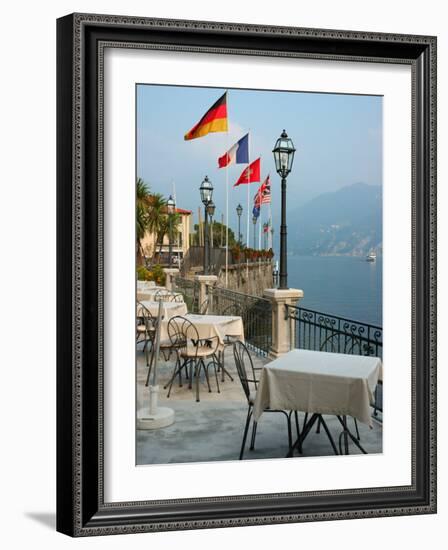 Lakeside Restaurant, Lake Como, Italy-Lisa S. Engelbrecht-Framed Photographic Print