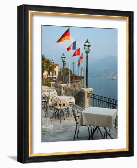 Lakeside Restaurant, Lake Como, Italy-Lisa S. Engelbrecht-Framed Photographic Print