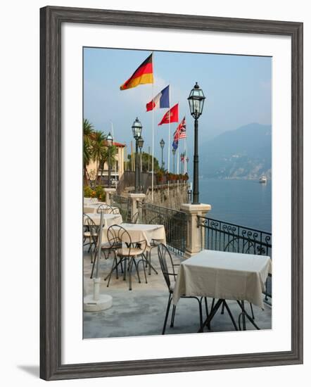 Lakeside Restaurant, Lake Como, Italy-Lisa S. Engelbrecht-Framed Photographic Print