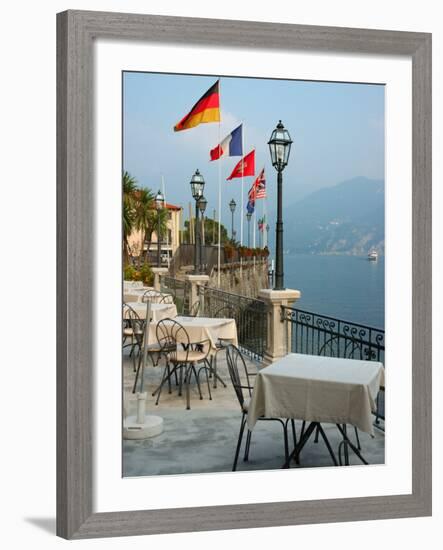 Lakeside Restaurant, Lake Como, Italy-Lisa S. Engelbrecht-Framed Photographic Print