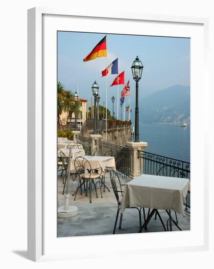 Lakeside Restaurant, Lake Como, Italy-Lisa S. Engelbrecht-Framed Photographic Print