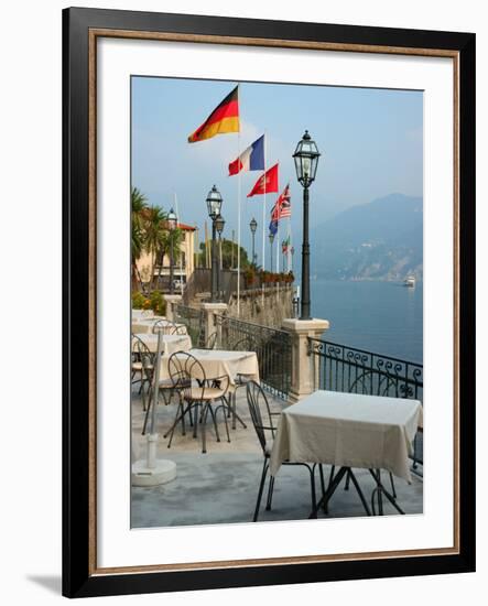 Lakeside Restaurant, Lake Como, Italy-Lisa S. Engelbrecht-Framed Photographic Print