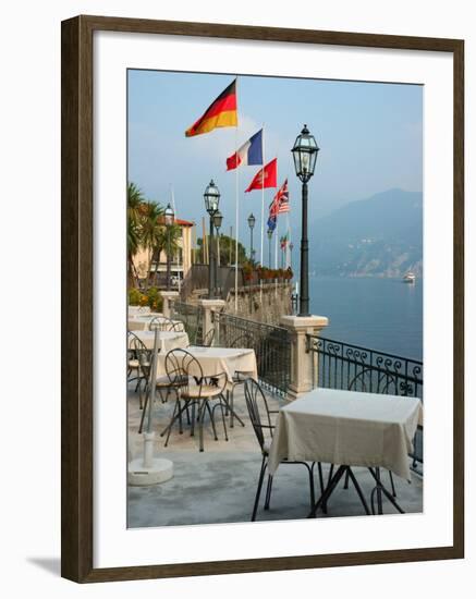 Lakeside Restaurant, Lake Como, Italy-Lisa S. Engelbrecht-Framed Photographic Print