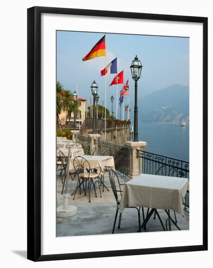 Lakeside Restaurant, Lake Como, Italy-Lisa S. Engelbrecht-Framed Photographic Print