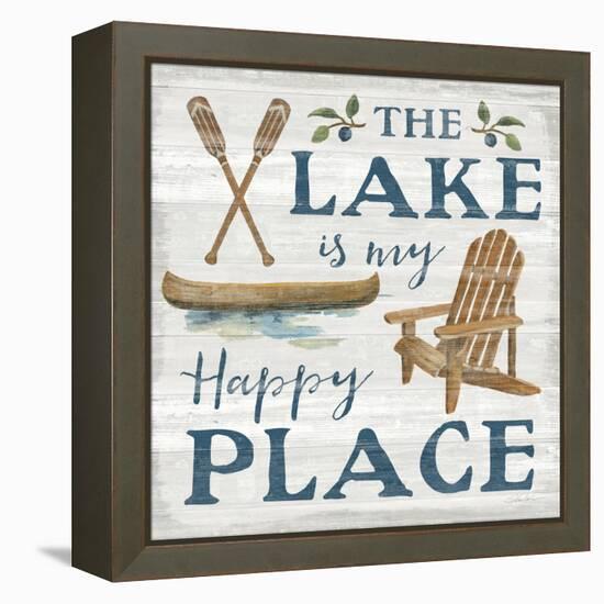 Lakeside Retreat IX Canoe-Silvia Vassileva-Framed Stretched Canvas