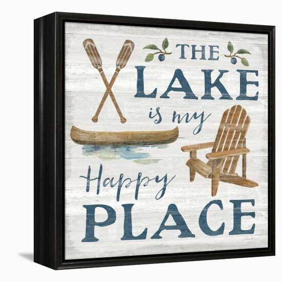 Lakeside Retreat IX Canoe-Silvia Vassileva-Framed Stretched Canvas