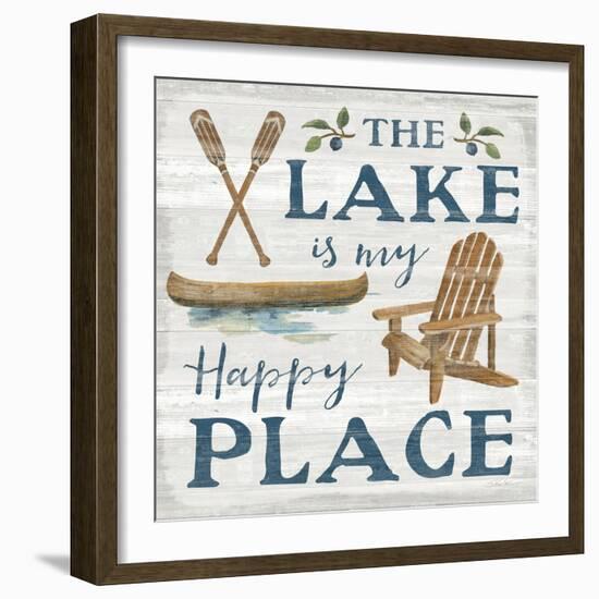 Lakeside Retreat IX Canoe-Silvia Vassileva-Framed Art Print