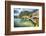 Lakeside Terrace Menaggio, Lake Como, Italy-George Oze-Framed Photographic Print