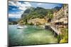 Lakeside Terrace Menaggio, Lake Como, Italy-George Oze-Mounted Photographic Print