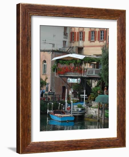 Lakeside Village Cafe, Lake Lugano, Lugano, Switzerland-Lisa S. Engelbrecht-Framed Photographic Print