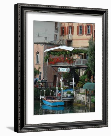 Lakeside Village Cafe, Lake Lugano, Lugano, Switzerland-Lisa S. Engelbrecht-Framed Photographic Print