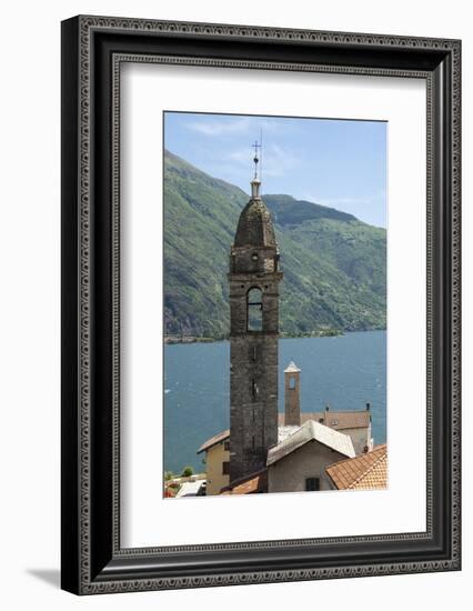 Lakeside Village, Lake Como, Italian Lakes, Lombardy, Italy, Europe-James Emmerson-Framed Photographic Print