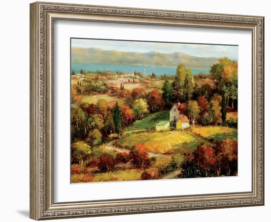 Lakeside Village-S. Hinus-Framed Art Print