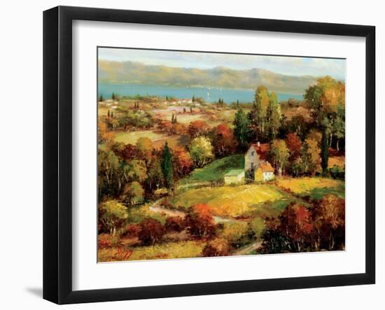 Lakeside Village-S. Hinus-Framed Art Print