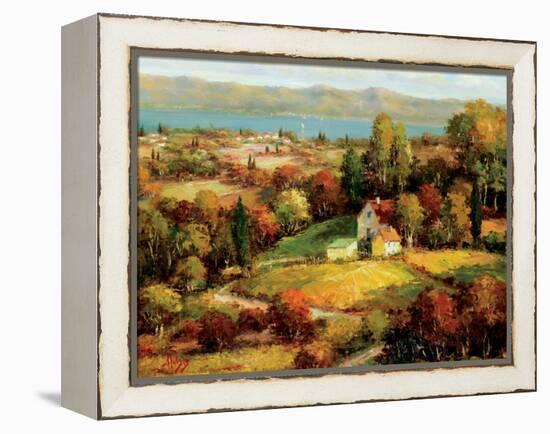 Lakeside Village-S. Hinus-Framed Stretched Canvas