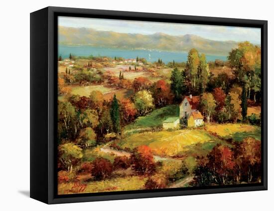 Lakeside Village-S. Hinus-Framed Stretched Canvas