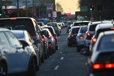 Vehicles Line up in Peak Hour Traffic-Lakeview_Images-Photographic Print