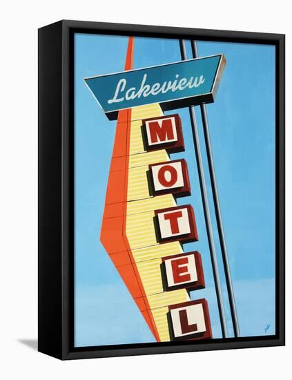 Lakeview Motel-Clayton Rabo-Framed Premier Image Canvas