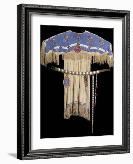 Lakota Beaded Dress-null-Framed Photographic Print