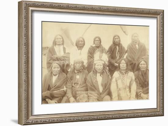 Lakota Chiefs-John C.H. Grabill-Framed Art Print