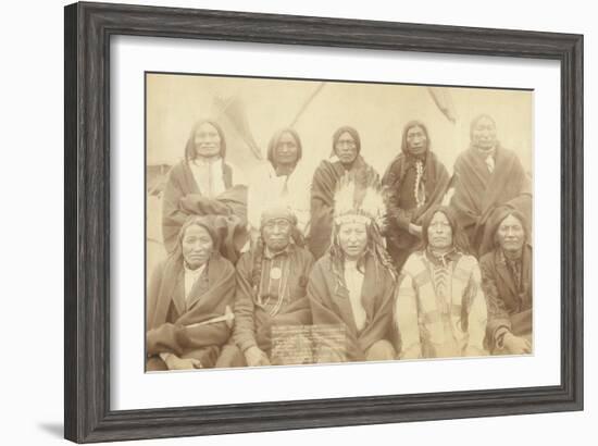 Lakota Chiefs-John C.H. Grabill-Framed Art Print