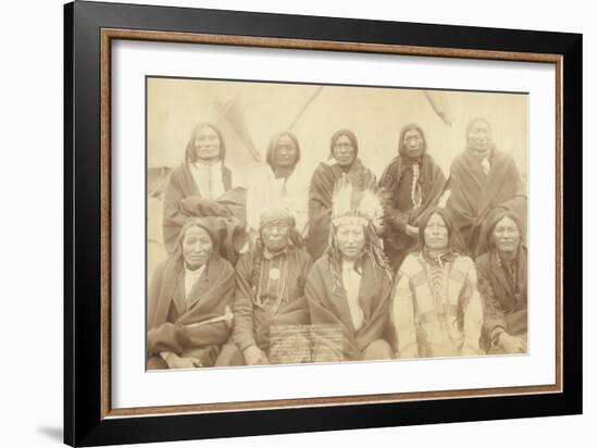 Lakota Chiefs-John C.H. Grabill-Framed Art Print