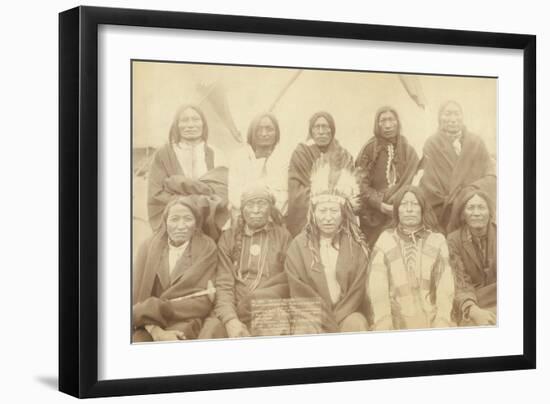 Lakota Chiefs-John C.H. Grabill-Framed Art Print