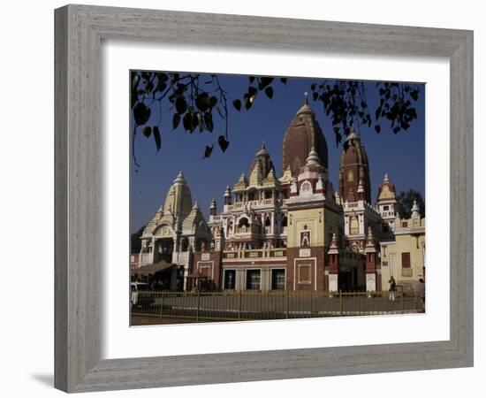 Lakshimi Narayan Temple, Dedicated to the Hindu Goddess of Wealth, Delhi, India-Robert Harding-Framed Photographic Print