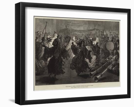 Lama Dance at Jummoo, Performed before the Prince of Wales-William Heysham Overend-Framed Giclee Print