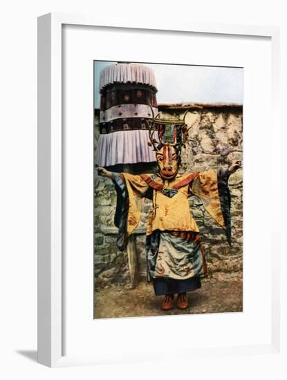 Lama Dance, Tibet, C1924-Edmund Candler-Framed Giclee Print